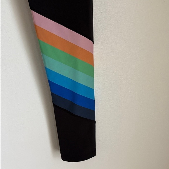 Free People FP Movement Rainbow Runner Legging High Rise in Black Size S - Picture 5 of 13